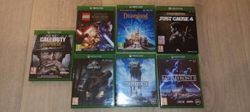 7 spellen xbox  beschikbaar voor biedingen