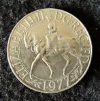 Engeland 1 crown 1977, Postzegels en Munten, Munten | Europa | Niet-Euromunten, Zilver, Ophalen of Verzenden, Losse munt, Overige landen
