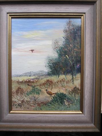 Carl Otto Fey, 1894-1971, BOSSTROOK met Fazanten beschikbaar voor biedingen