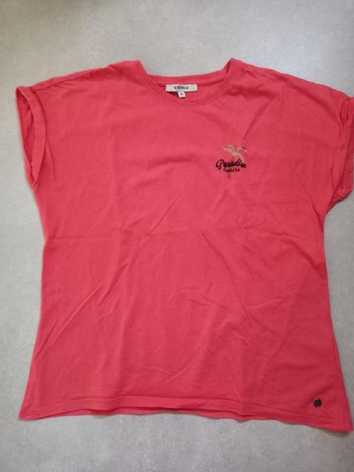 Rood roze shirt Garcia maat M, Kleding | Dames, T-shirts, Gedragen, Maat 38/40 (M), Overige kleuren, Korte mouw, Ophalen of Verzenden