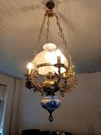 Mooie Delftse blauwe antieke lamp, Antiek en Kunst, Antiek | Lampen, Ophalen