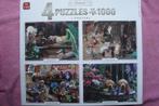 KING ANIMAL COLLECTION PUZZLES 4x 1.000 stukjes voor  4.95eu, Ophalen of Verzenden, 500 t/m 1500 stukjes, Zo goed als nieuw, Legpuzzel