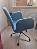 Ikea patrik blauwe bureaustoel met wieltjes, Ophalen, Blauw
