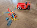 Set brandweerman Sam met helikopter en auto, Ophalen, Gebruikt