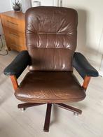 Zweedse fauteuil Göte Möbler 1970s collection, Huis en Inrichting, Ophalen, Gebruikt, 50 tot 75 cm, Leer