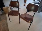 Schoolstoelen (4), Ophalen, Gebruikt, Bruin, Vier