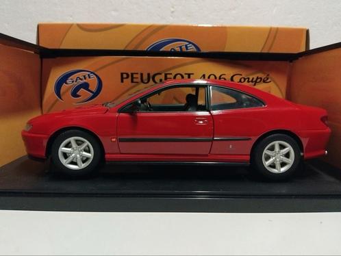 Peugeot 406 Coupe rood Rare Gate metal 1:18 KRD, Hobby en Vrije tijd, Modelauto's | 1:18, Zo goed als nieuw, Auto, Overige merken