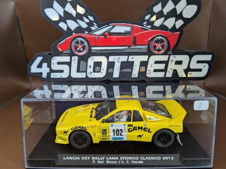 / Slotcar 1/32 Fly Lancia 037 #102 Camel, Kinderen en Baby's, Speelgoed | Racebanen, Nieuw, Elektrisch, Overige merken, Verzenden