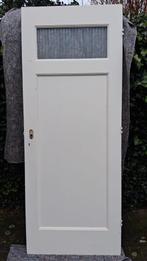 1 paneel deur met canale mat/blank glas & 2 met flessenglas, Ophalen, Gebruikt, 80 tot 100 cm, Binnendeur