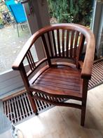 Teak houten buiten tuin stoel in perfecte staat, 1 stuks!, Ophalen, Bruin, Zo goed als nieuw, Eén