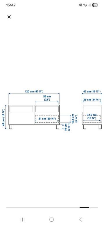 Besta tv meubel - afbeelding 3