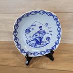 Vintage bordje van Stavangerflint Norway, skieënd koppel, Ophalen of Verzenden
