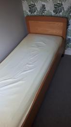 Bed / ledikant, licht eiken, 200 x 80, Huis en Inrichting, Slaapkamer | Bedden, Ophalen, Eenpersoons, Bruin, 80 cm