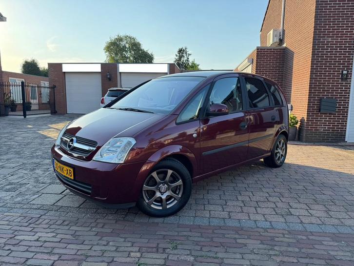 Opel Meriva 1.6 16V 2003 Rood APK 25-12-2025, Auto's, Opel, Bedrijf, Meriva, Airbags, Centrale vergrendeling, Climate control