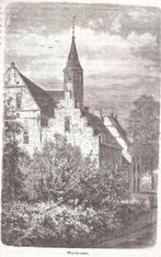 Goutum Wiarda State Wijarda State Litho J.F. Christ ca 1846, Antiek en Kunst, Kunst | Etsen en Gravures, Ophalen of Verzenden