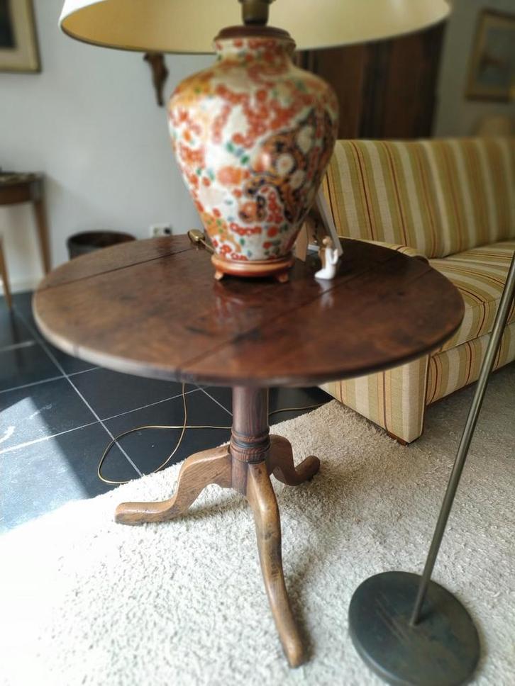 18e eeuwse eikenhouten klaptafel, Antiek en Kunst, Antiek | Meubels | Tafels, Ophalen