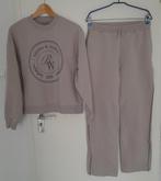 🤍ZGAN H&M SET 🤍Oversized Sweater 🤍+Wijde Joggers XS 38/40, Beige, Lang, Maat 38/40 (M), H&M