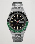 Timex Q Reissue 1979 Black/Green, Overige merken, Staal, Staal, Ophalen of Verzenden