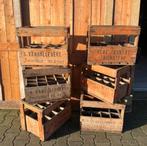 Flessen krat hout kist origineel uit België 12 fles, Minder dan 50 cm, Gebruikt, Minder dan 50 cm, Ophalen of Verzenden