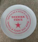 Groot metalen dienblad, Huis en Inrichting, Woonaccessoires | Dienbladen, Ophalen of Verzenden, Zo goed als nieuw, Rond, Metaal