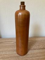 Vintage aardewerk fles, gebruikt voor jenever of gin, Antiek en Kunst, Ophalen of Verzenden