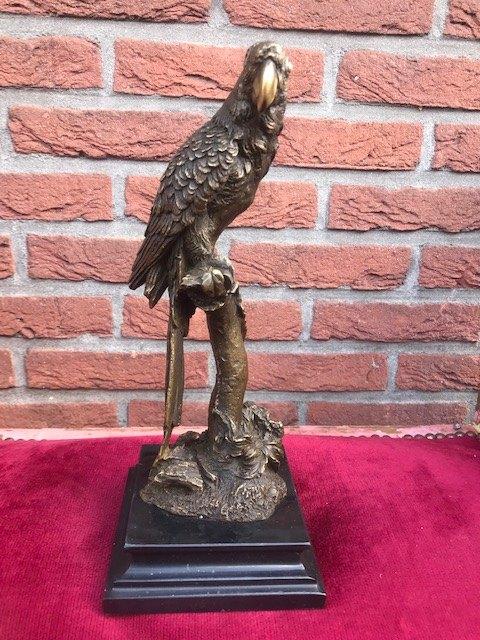 levensechte bronzen papegaai, topgieting!, Ophalen of Verzenden, Brons