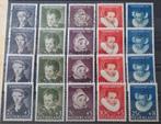 NVPH 683-687 gestempeld (4x). Kinderzegels 1956., Postzegels en Munten, Postzegels | Nederland, Verzenden, Na 1940, Gestempeld