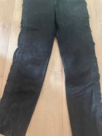 Leren bikerbroek met veters. Maat 32, Motoren, Kleding | Motorkleding, Ophalen of Verzenden, Tweedehands, Handschoenen