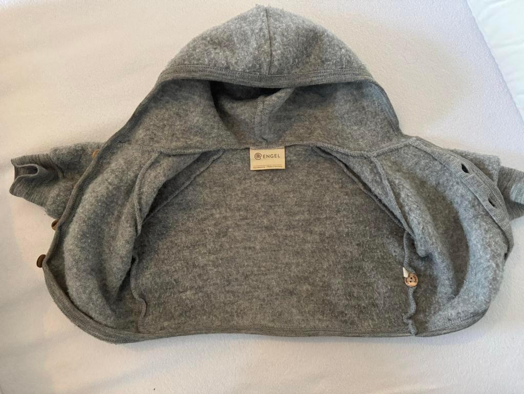 Wollen jasje Engel Natur - grijs - maat 50/56, Kinderen en Baby's, Babykleding | Maat 56, Gebruikt, Jongetje of Meisje, Jasje