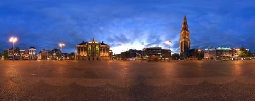 Panorama foto Grote Markt Groningen, Antiek en Kunst, Kunst | Tekeningen en Foto's, Ophalen of Verzenden
