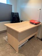 Bureau + Trolley - Licht Hout, Perfect voor Tieners!, Huis en Inrichting, Bureaus, Ophalen, Gebruikt, Bureau