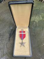 Bronzen Ster medaille us WOII, Verzamelen, Militaria | Tweede Wereldoorlog, Ophalen of Verzenden, Landmacht, Amerika, Lintje, Medaille of Wings