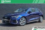 Audi A3 Sportback 40 TFSI S-LINE PANORAMADAK CARPLAY LED CRU, Gebruikt, 4 cilinders, 1535 kg, Blauw