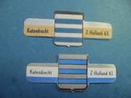 2 oude sigarenbanden stadswapen KATENDRECHT, gem. Rotterdam, Ophalen of Verzenden, Zo goed als nieuw, Sigarenbandjes