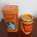Maggi blikjes- 2 stuks hoogte 10,4 en 7 cm, Verzamelen, Blikken, Ophalen of Verzenden, Zo goed als nieuw, Overige