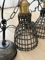 2x PTMD Hanglampen Geweven Staaldraad, Ophalen, Gebruikt, Metaal, Minder dan 100 cm