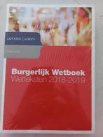 Burgerlijk Wetboek (Wetteksten 2018-2019), nieuw., Boeken, Nieuw, Beta, Overige niveaus, Ophalen of Verzenden