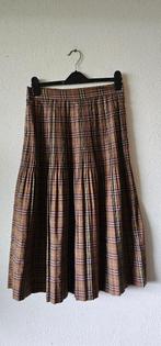 bruine plise rok van Purdey maat 40 (24625), Kleding | Dames, Rokken, Verzenden, Maat 38/40 (M), Bruin, Onder de knie