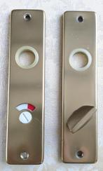 4 sets deurschild messing, Verzenden, Gebruikt, Koper of Messing, Overige typen