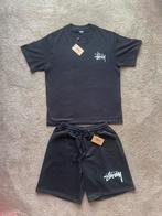 Stüssy Set Maat M - T-shirt & Short, Ophalen of Verzenden, Nieuw, Maat 48/50 (M), Zwart