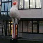 Ooievaar incl voet, Ophalen