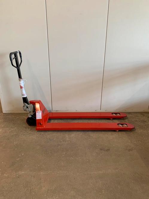 Palletwagen / pompwagen 150cm extra lang / handpalletwagen, Doe-het-zelf en Verbouw, Palletwagens en Pompwagens, Gebruikt, Ophalen