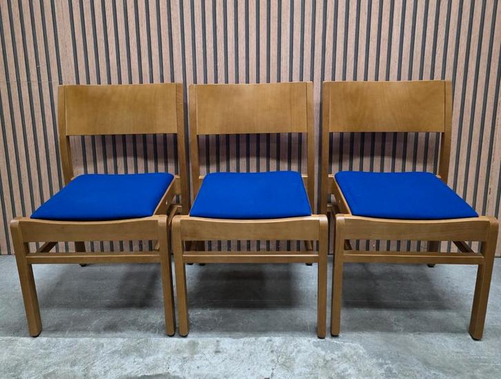 40 x Vintage Deense houten design stoelen cafe horeca bistro, Huis en Inrichting, Stoelen, Ophalen of Verzenden