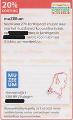 muZEEum Vlissingen. 20% korting. Postcodeloterij voordeelbon, Drie personen of meer, Kortingskaart