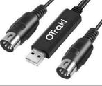 Keyboard muziektoetsenbord naar USB 3 meter kabel midi 5pin, Nieuw, Ophalen of Verzenden, H, H