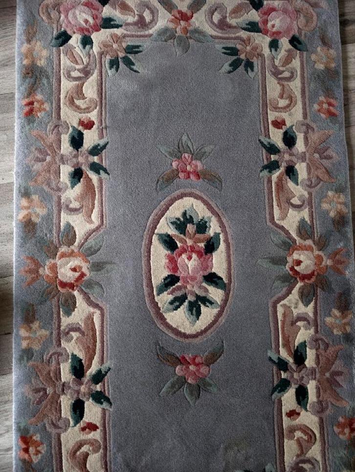 Handgeknoopt Zijden Chinees Kleed 140x62cm, Huis en Inrichting, Stoffering | Tapijten en Kleden, Gebruikt, 50 tot 100 cm, 100 tot 150 cm