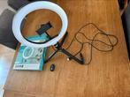 LED Ringlamp met Statief - 10 inch, Ophalen, Gebruikt, Lamp of Flitsset