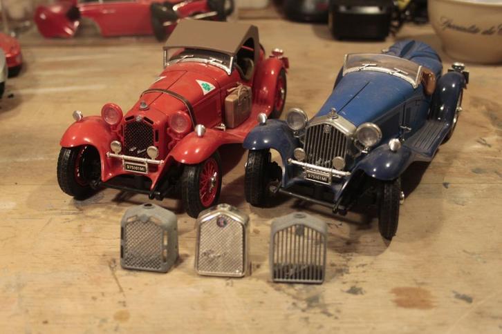 Andere grill voor Alfa Romeo 8c 2300 Spider (3D print), Hobby en Vrije tijd, Modelauto's | 1:18, Nieuw, Auto, Bburago, Ophalen of Verzenden