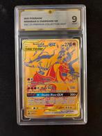 Reshiram & Charizard GX Promo SM247 - Graded 9 Mint, Ophalen of Verzenden, Zo goed als nieuw, Losse kaart, Foil