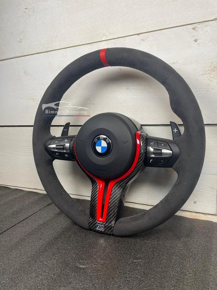Bmw alcantara stuur, rode 12H markering. F20 F21 F30 F32 etc, Auto-onderdelen, Besturing, BMW, Nieuw, Ophalen of Verzenden
